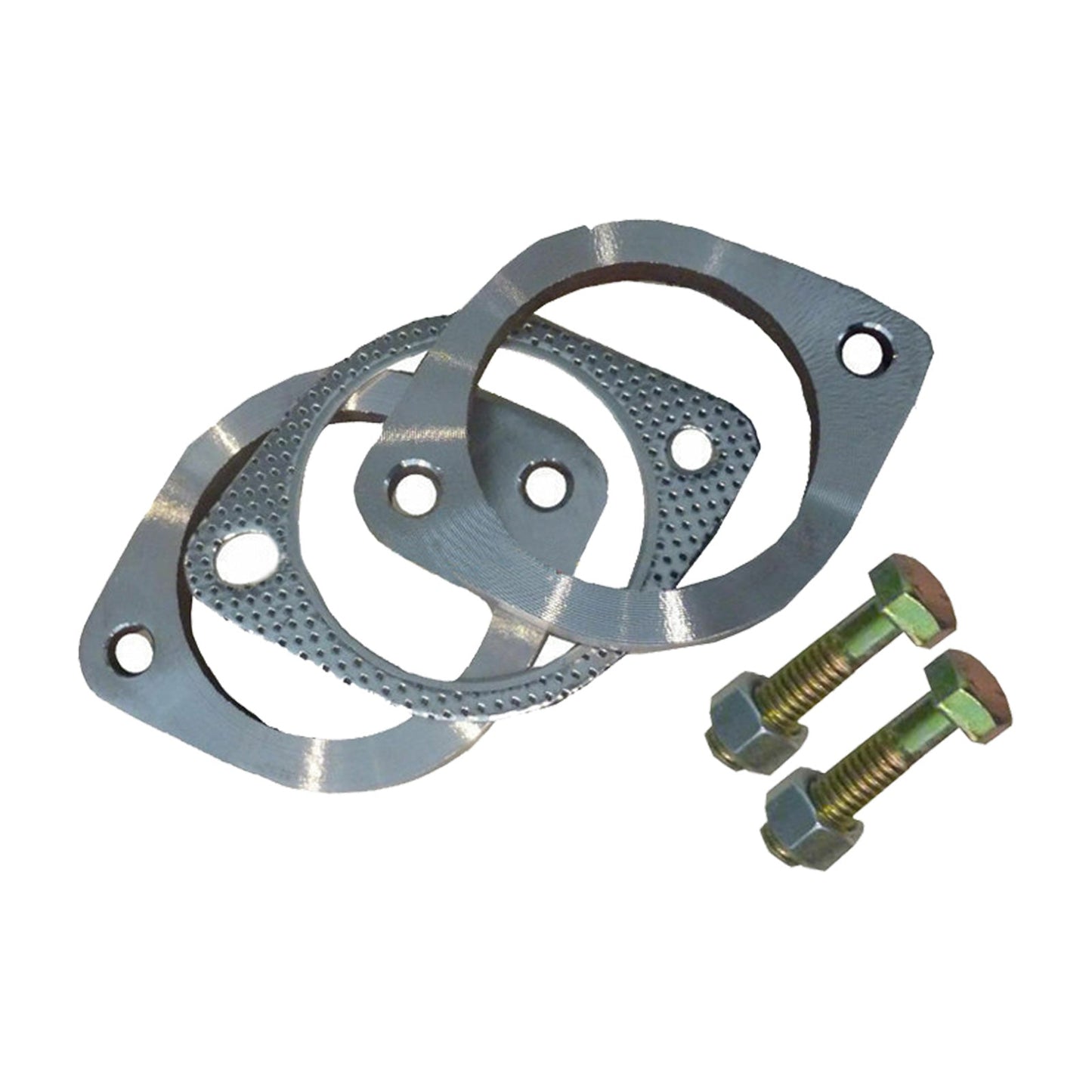 2.5in Universal Exhaust Flange Gasket Plate Bolt Nut Kit 300mm (63mm) Stainless Steel - Frazy's Auto Parts