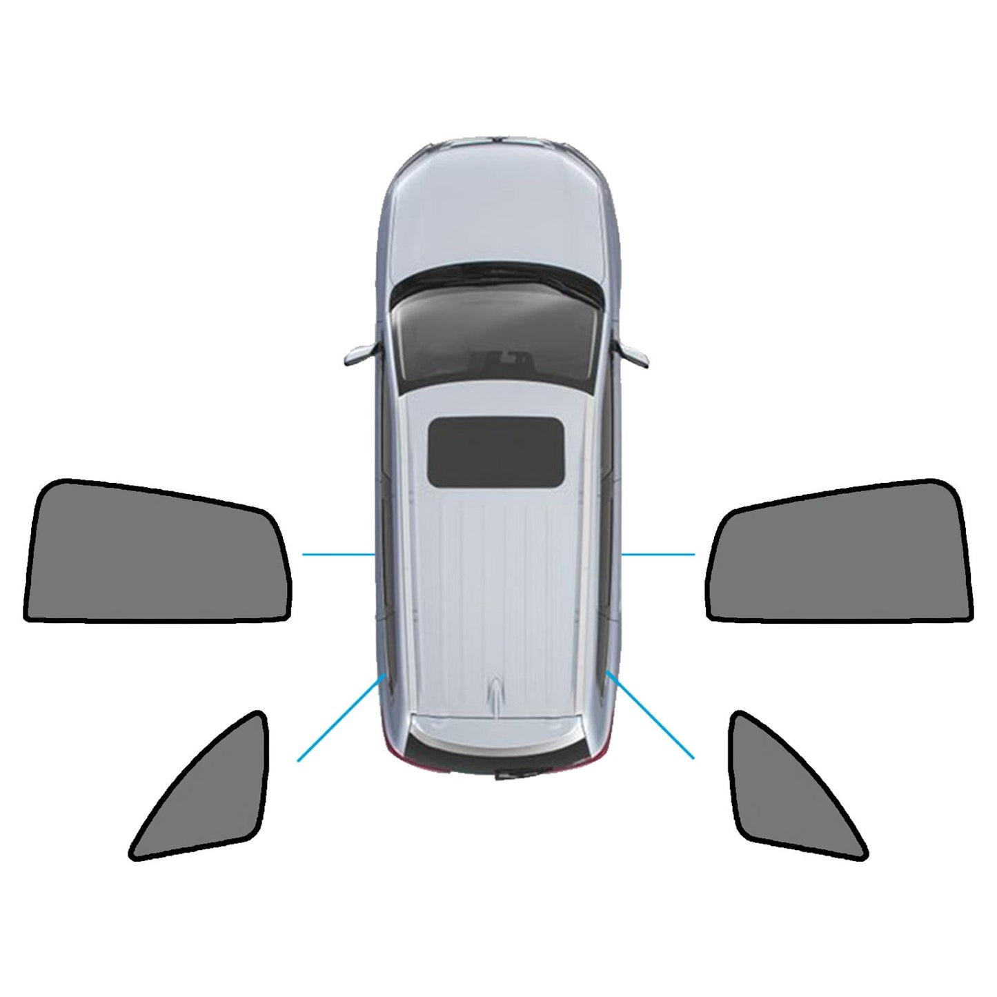 Window Sun Shades Magnetic Mesh Accessories Suitable For Mercedes-Benz GLA 2020-On-4