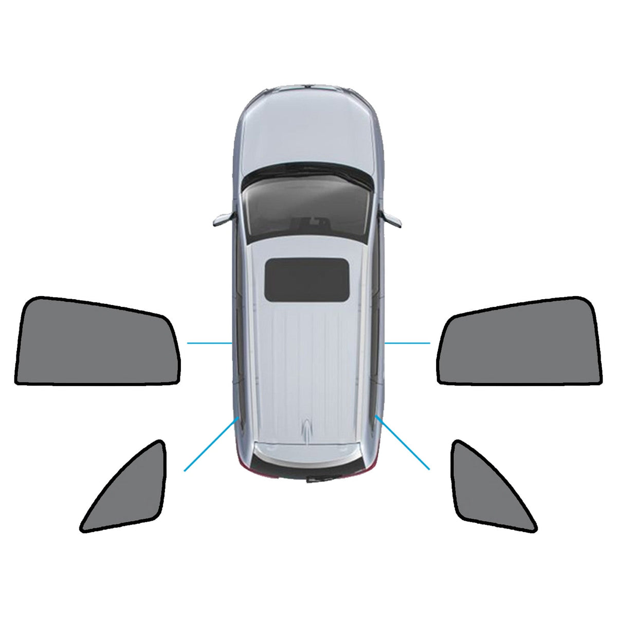 Window Sun Shades Magnetic Mesh Accessories Suitable For Mercedes-Benz GLA 2020-On-4