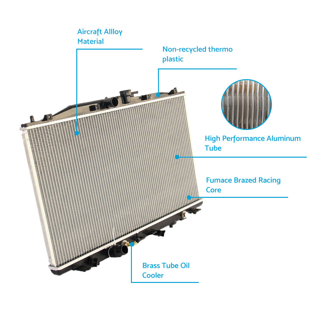 Radiator Suitable For Honda Accord Euro CL / CM 2003-2008 2.4L 4-Cylinder Automatic & Manual-2