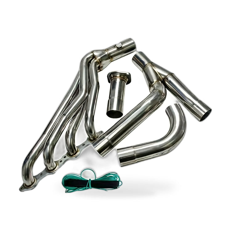 Exhaust Manifold Header with Y-Pipe Suitable for Chevy GMC Silverado Sierra 1500-0