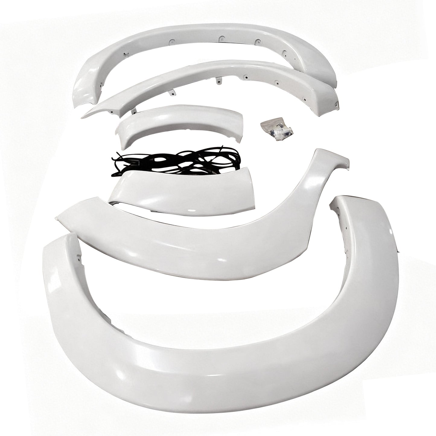 White Fender Flares 6 Inch 6pcs Suitable for Toyota Hilux SR5 SR 2011-2014-2