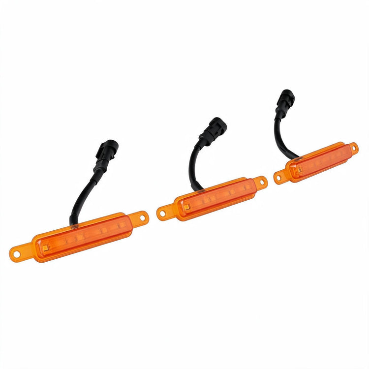 Grille LED Lights Amber Set of 3 Suitable for Universal Grille Mount 2000-2025-2