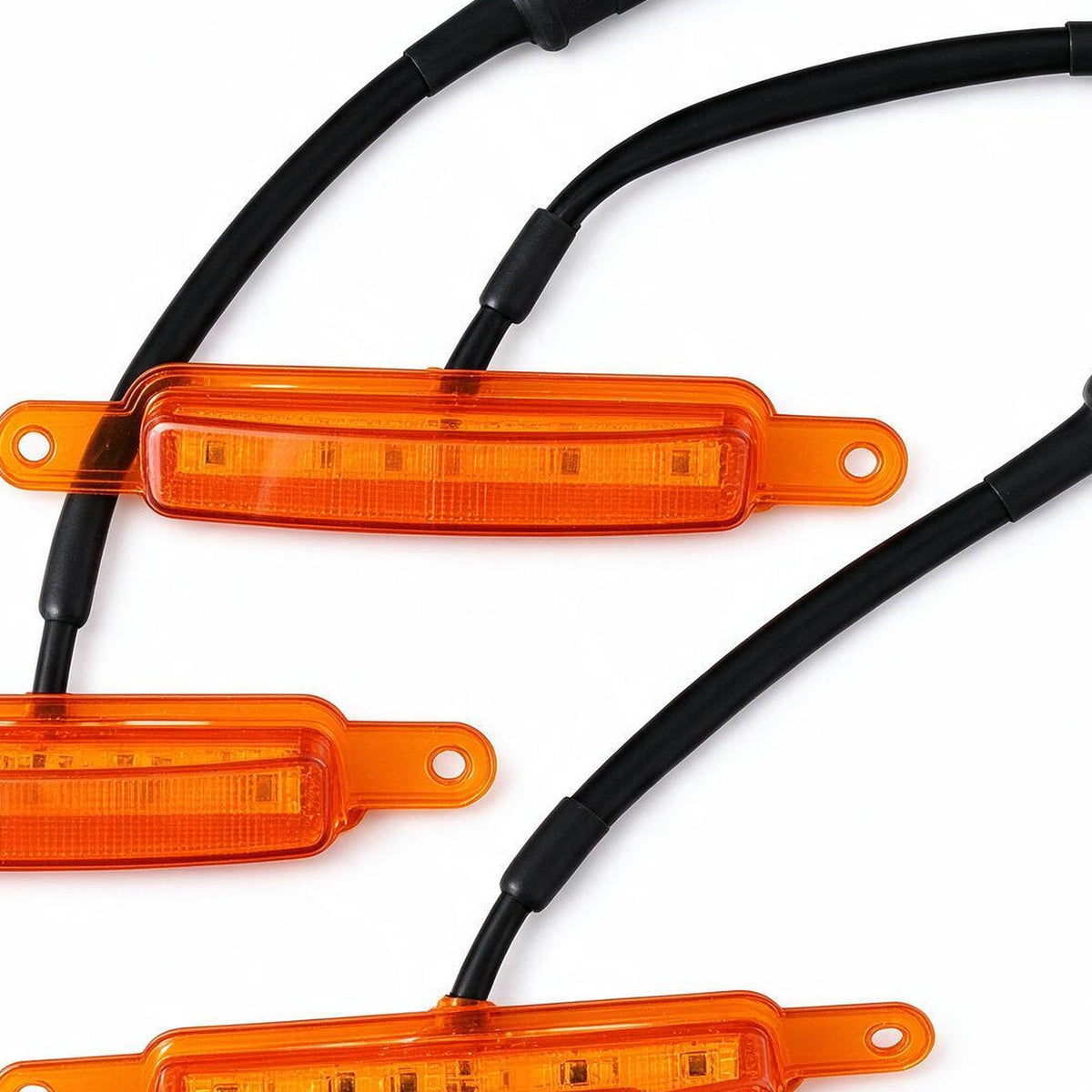 Grille LED Lights Amber Set of 3 Suitable for Universal Grille Mount 2000-2025-4