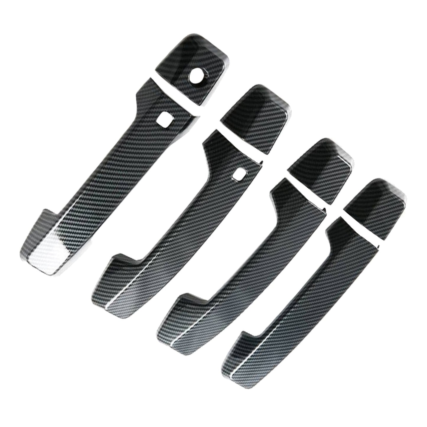 Side Door Handle Covers Suitable For Mitsubishi Triton L200 23-25 Carbon Fiber-1