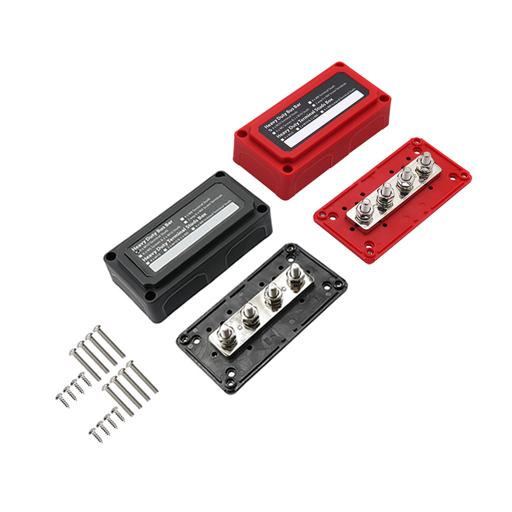 M10 300A DC 12V-48V Stud Bus Bar Power Distribution Box Terminal Block Suitable For Heavy Duty Applications-1