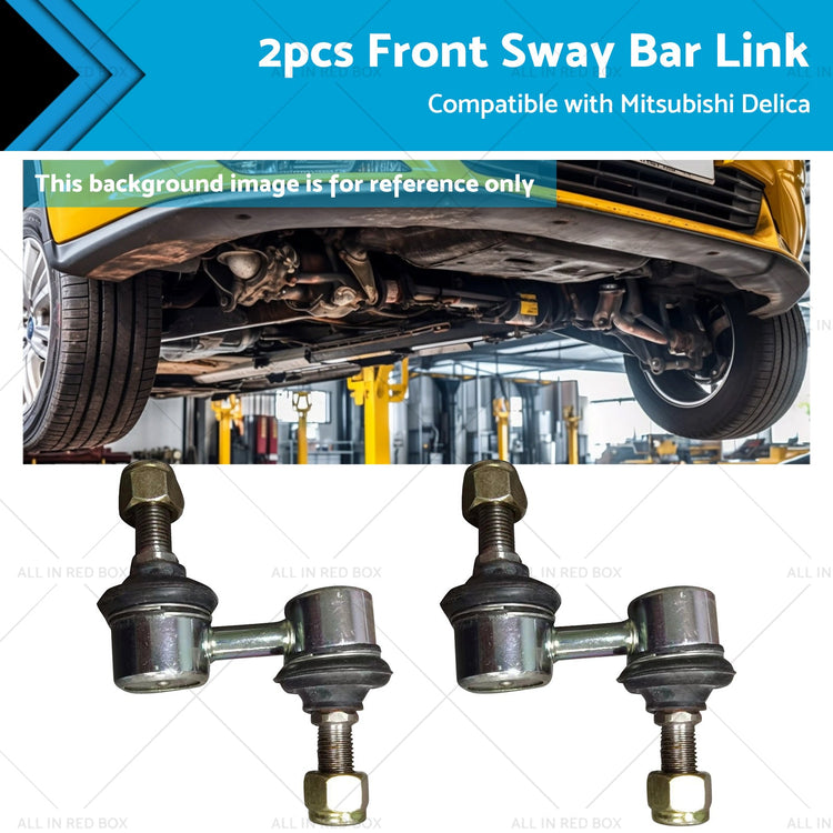 2x Front Stabilizer Sway Bar Link Suitable For Mitsubishi Delica PD8W 1994-2004-0