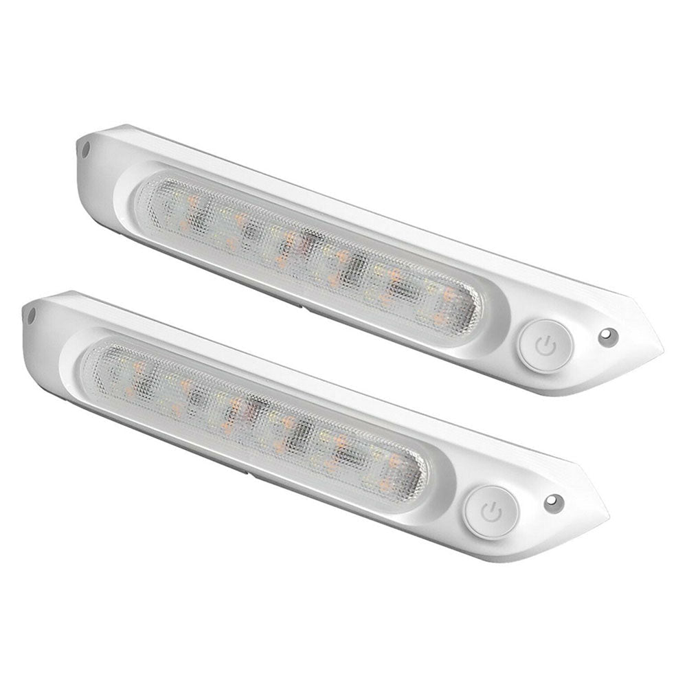 287MM DUAL LED BUG LIGHT 12/24V AWNING LIGHT AMBER/WHITE LIGHTS W/ SWITCH - Frazy's Auto Parts