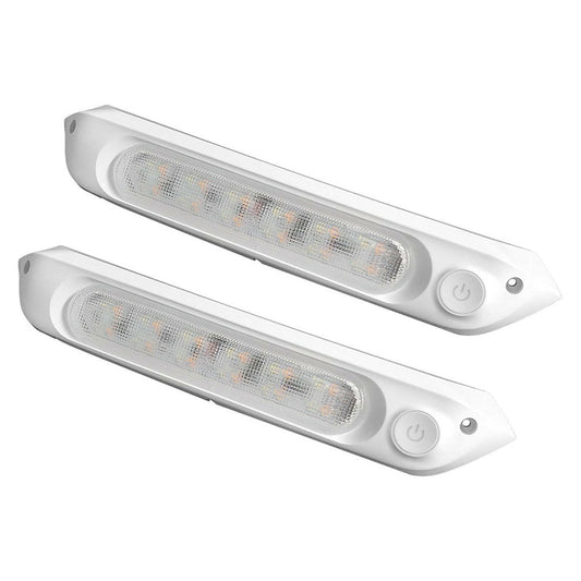 287MM DUAL LED BUG LIGHT 12/24V AWNING LIGHT AMBER/WHITE LIGHTS W/ SWITCH - Frazy's Auto Parts