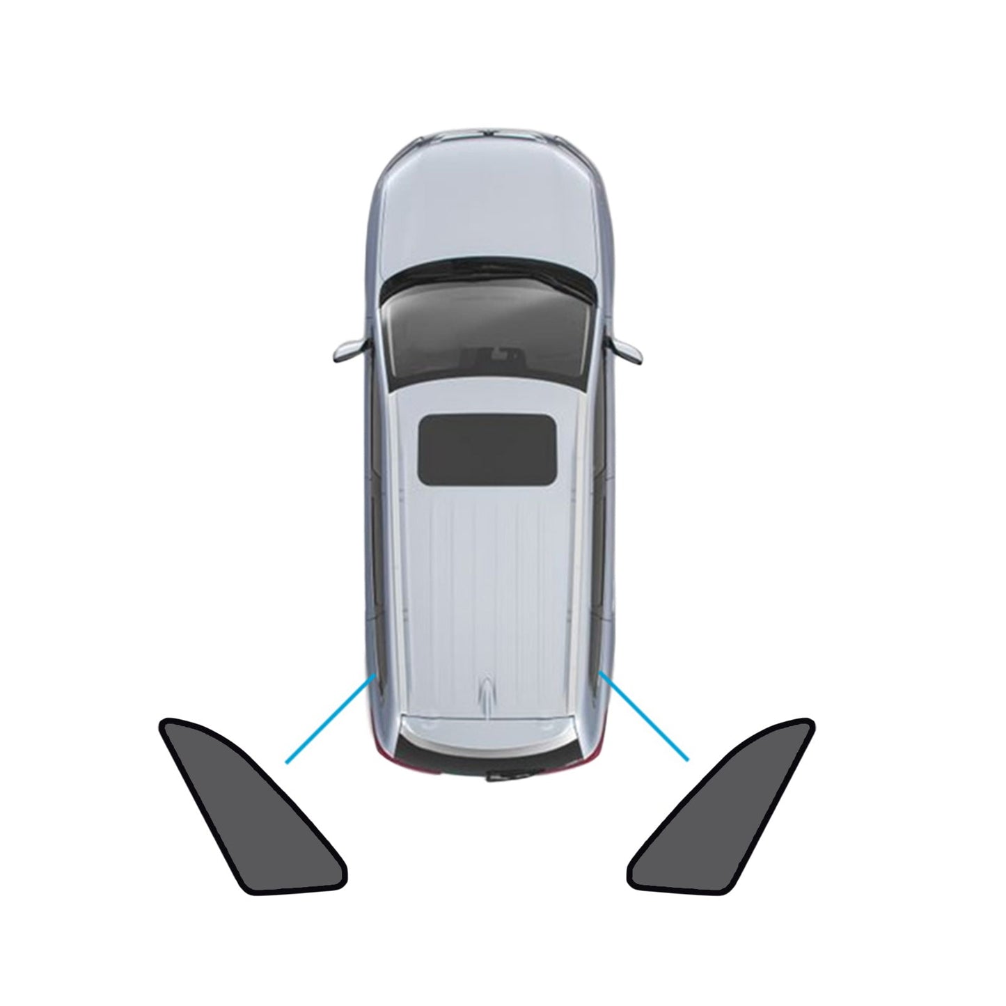 Magnetic Mesh Sun Blind Shades Suitable For Audi Q3 RS Q3 2019-2025-4