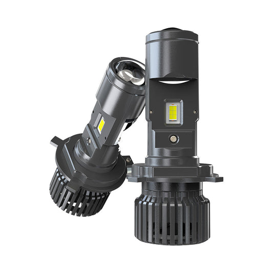 Mini Bi-LED Projector Lens Headlight Bulbs 100W Hi/Lo Retrofit RHD H4 9003-0