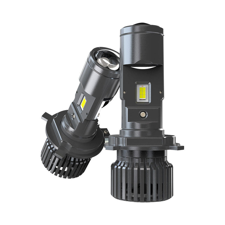 Mini Bi-LED Projector Lens Headlight Bulbs 100W Hi/Lo Retrofit RHD H4 9003-0