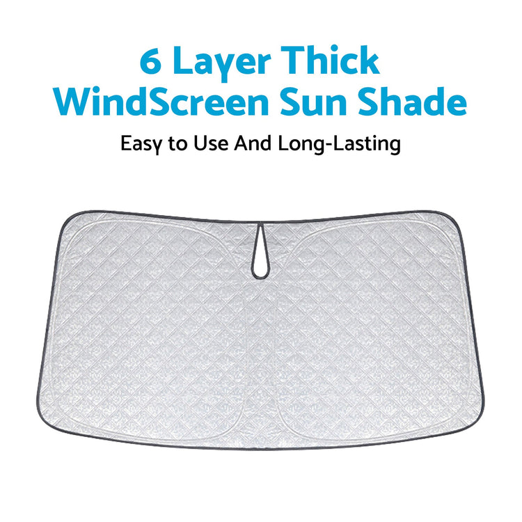 6 Layer Windscreen Sun Shade Suitable For Toyota HiAce 300 2019–2025 Pro UV Protect-4