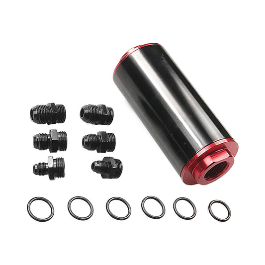 Universal Car 100 Micron AN6 AN8 AN10 Aluminum High Flow Fuel Inline Petrol Filter Suitable For Most Fuel Systems-0