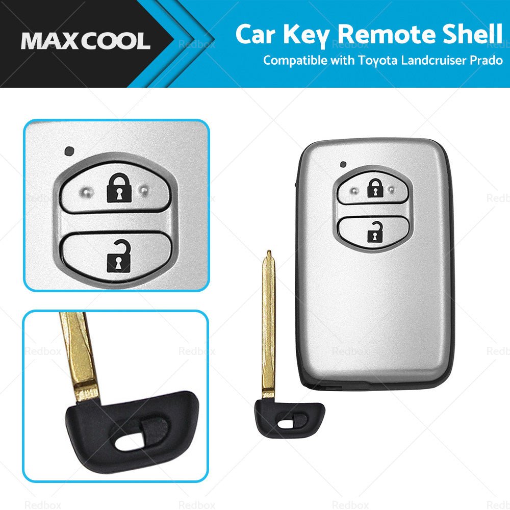 2B Replacement Smart Car Key Remote Shell Suitable For Toyota Landcruiser Prado - Frazy's Auto Parts