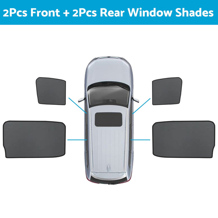 Front & Rear Window Magnetic Sun Shade Mesh Suitable For GWM UTE Cannon 2021-2024-7