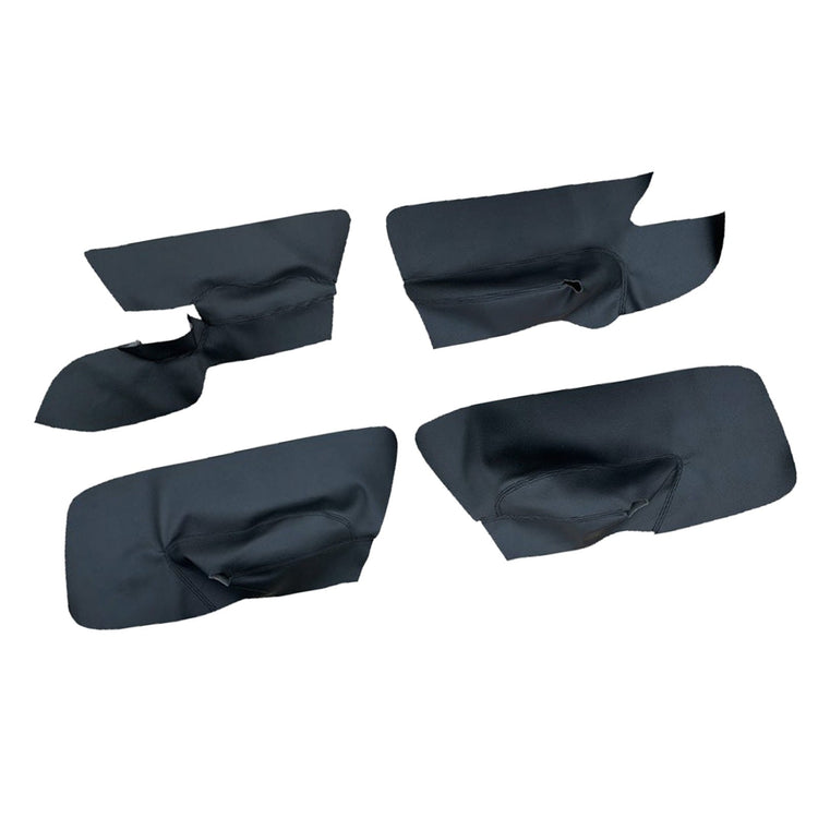 4x Black Leather LH RH Door Armrest Panel Cover Suitable For VW Jetta Golf MK5-1