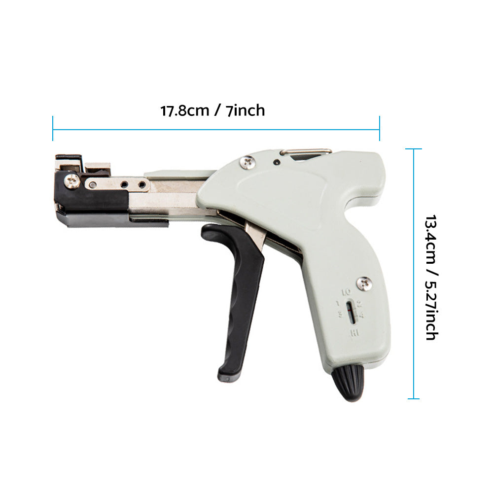 Stainless Steel Cable Tie Gun Tool Automatic Tightener Tensioner Cutter-0