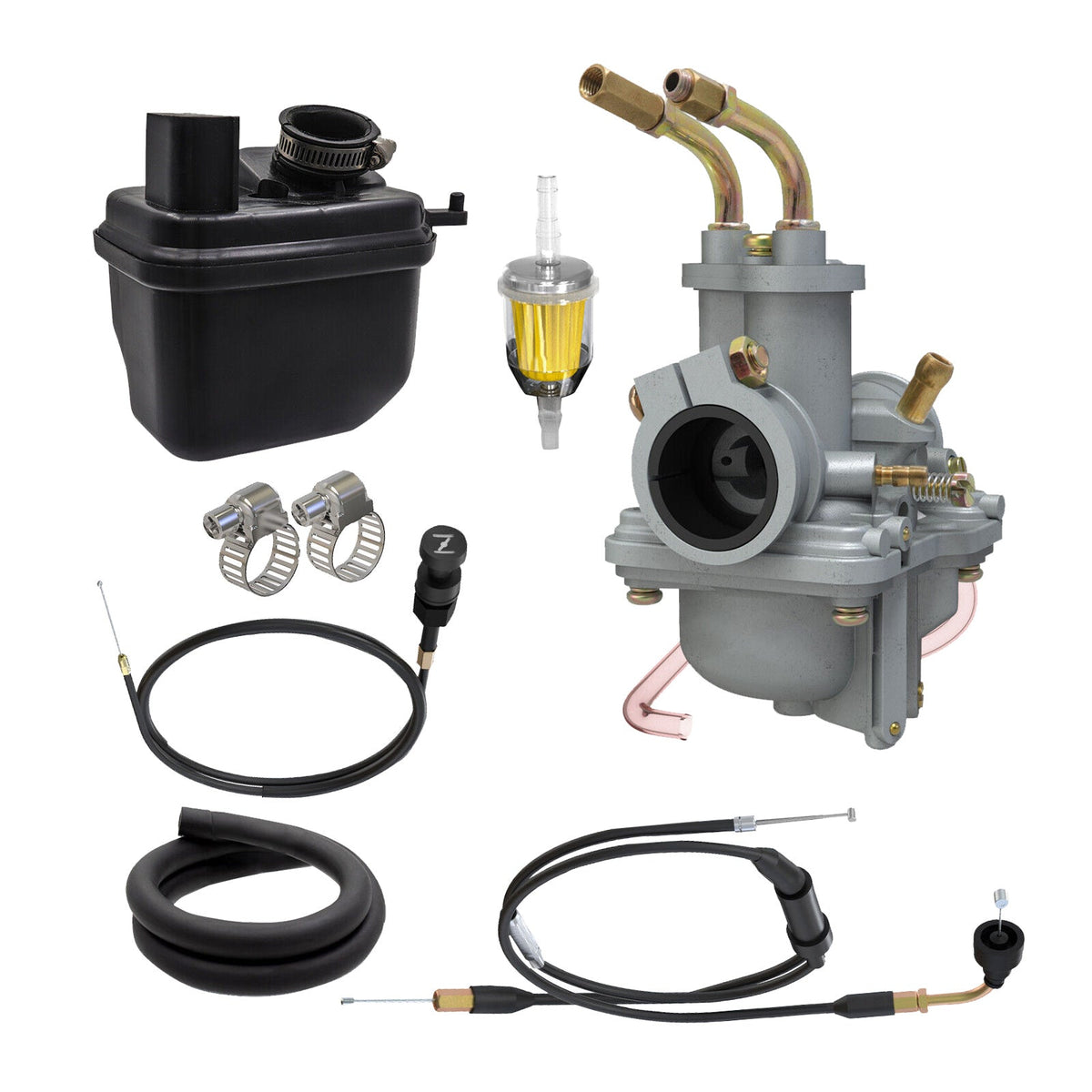 Carburetor Air Filter with Throttle & Choke Cable Suitable For Yamaha Peewee PW50 / PY50-2