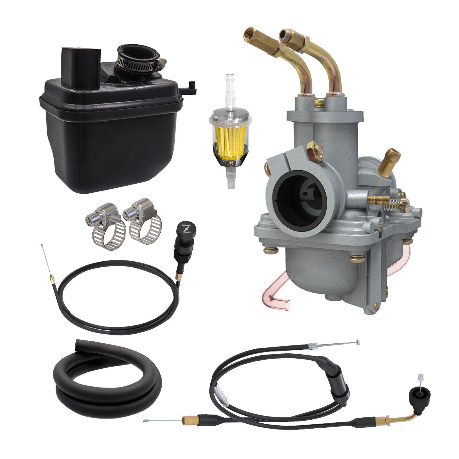 Carburetor Air Filter with Throttle & Choke Cable Suitable For Yamaha Peewee PW50 / PY50-2