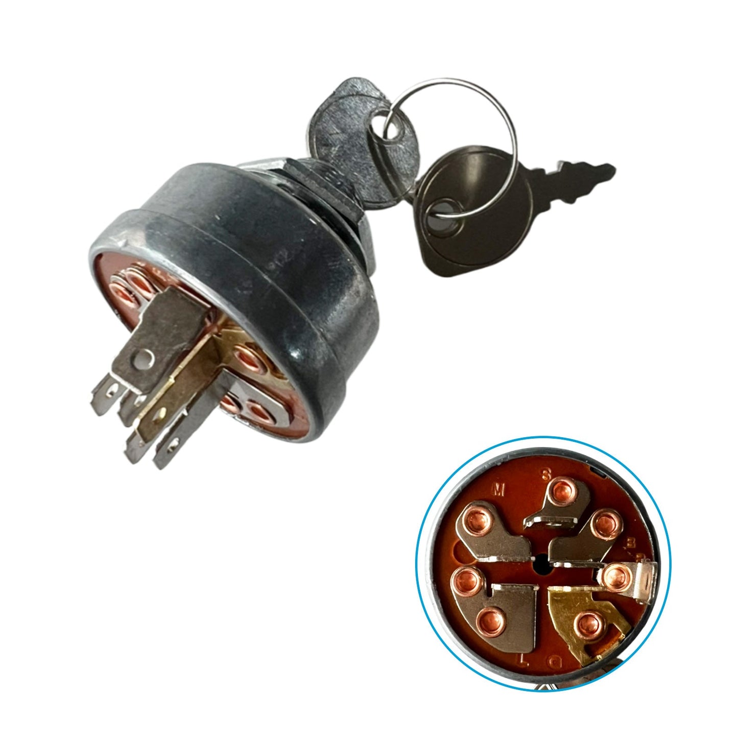 Ignition Switch 6-Pin Suitable For John Deere / Toro / Ferris / Scag Mowers 692318 / 493625 / 1396-1