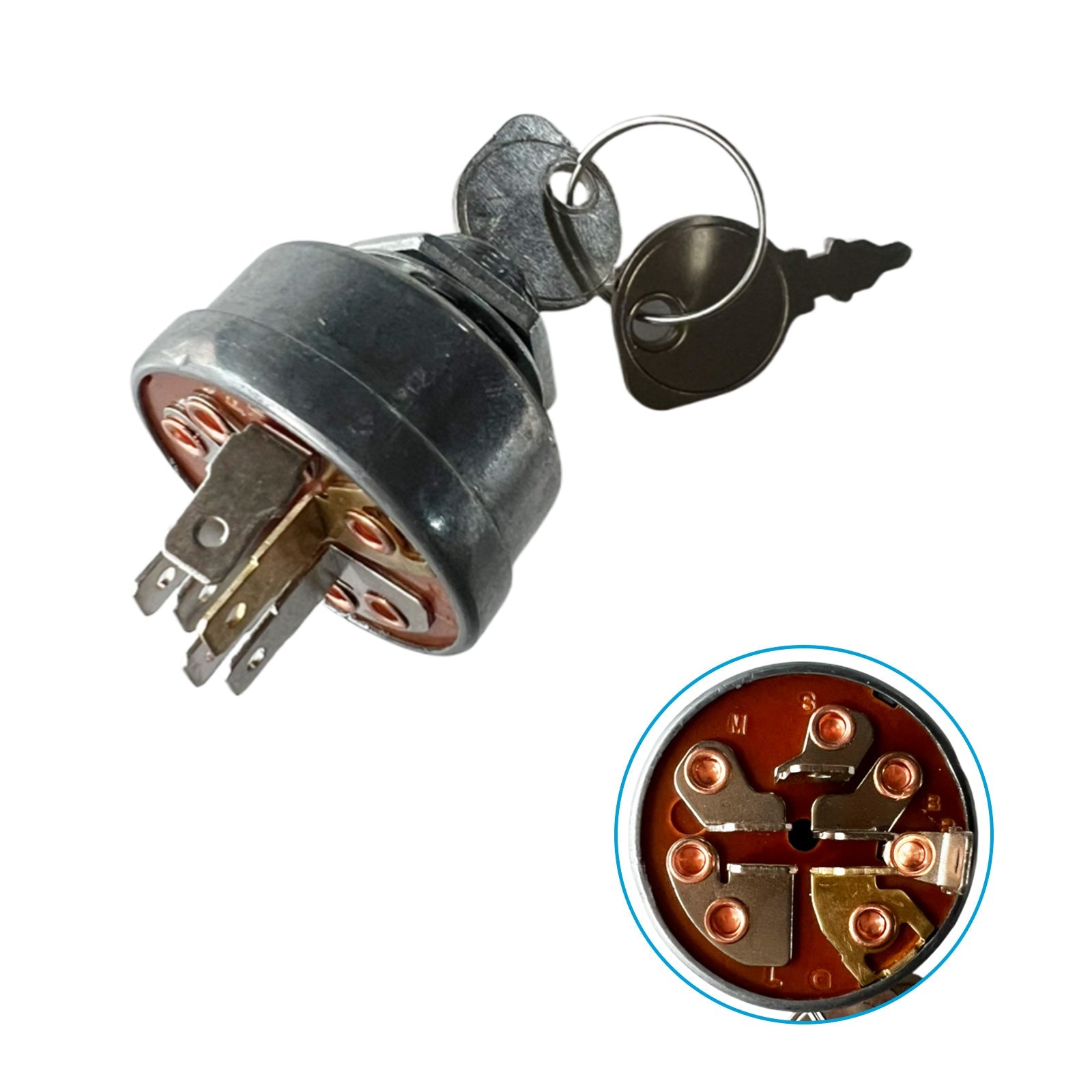 Ignition Switch 6-Pin Suitable For John Deere / Toro / Ferris / Scag Mowers 692318 / 493625 / 1396-1