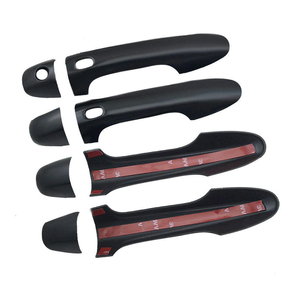 4x Door Handle Covers Matte Black Suitable For Toyota Hilux N80 2015-2021-3