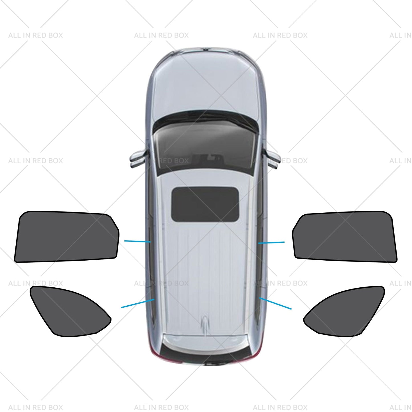 2x Car Window Sun Shades Suitable for Mazda CX-9 CX9 16-25 UVA&UVB Protection-8