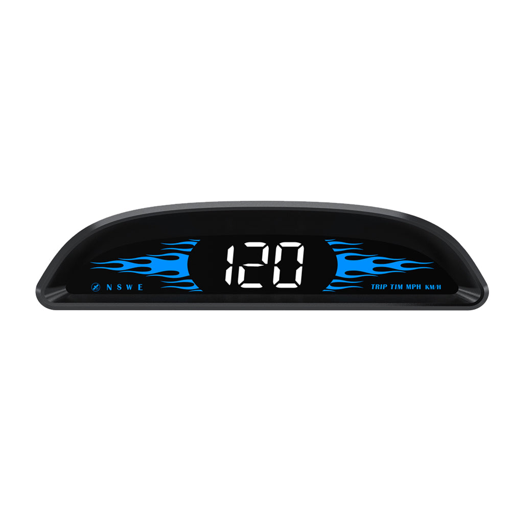 Car HUD Head-Up Display LCD Digital GPS Speedometer with Overspeed Alarm Universal-0