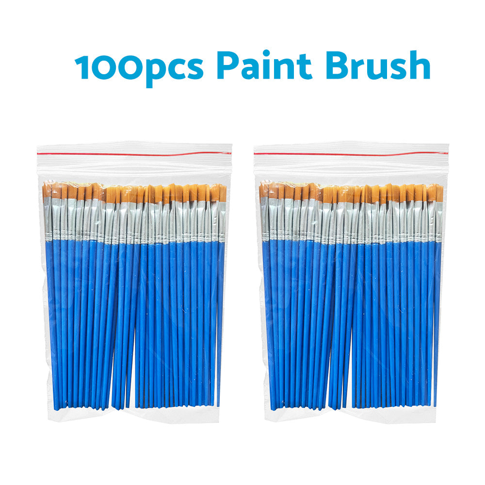 Flat Paint Brushes Set 50-200x Suitable For Detail Painting Craft Art and Gift Applications-6