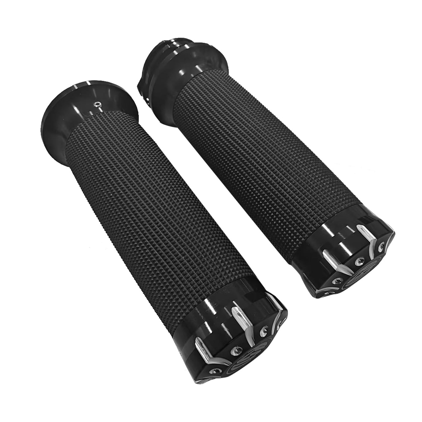 2PCS Motorcycle Handle Bar 1 inch Hand Grip Suitable for Harley Dyna Sportster - Frazy's Auto Parts