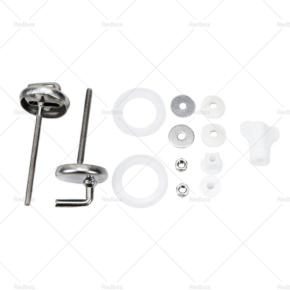 2PCS Toilet Seat Fix Fitting Stainless Back To Wall Replace Quick Release Hinges - Frazy's Auto Parts