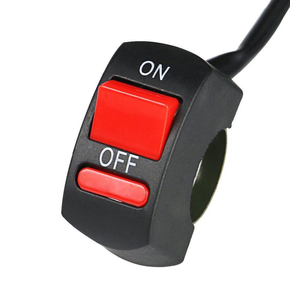 2PCS Universal Motorcycle ATV Bike Handlebar Light Switch ON OFF Button - Frazy's Auto Parts