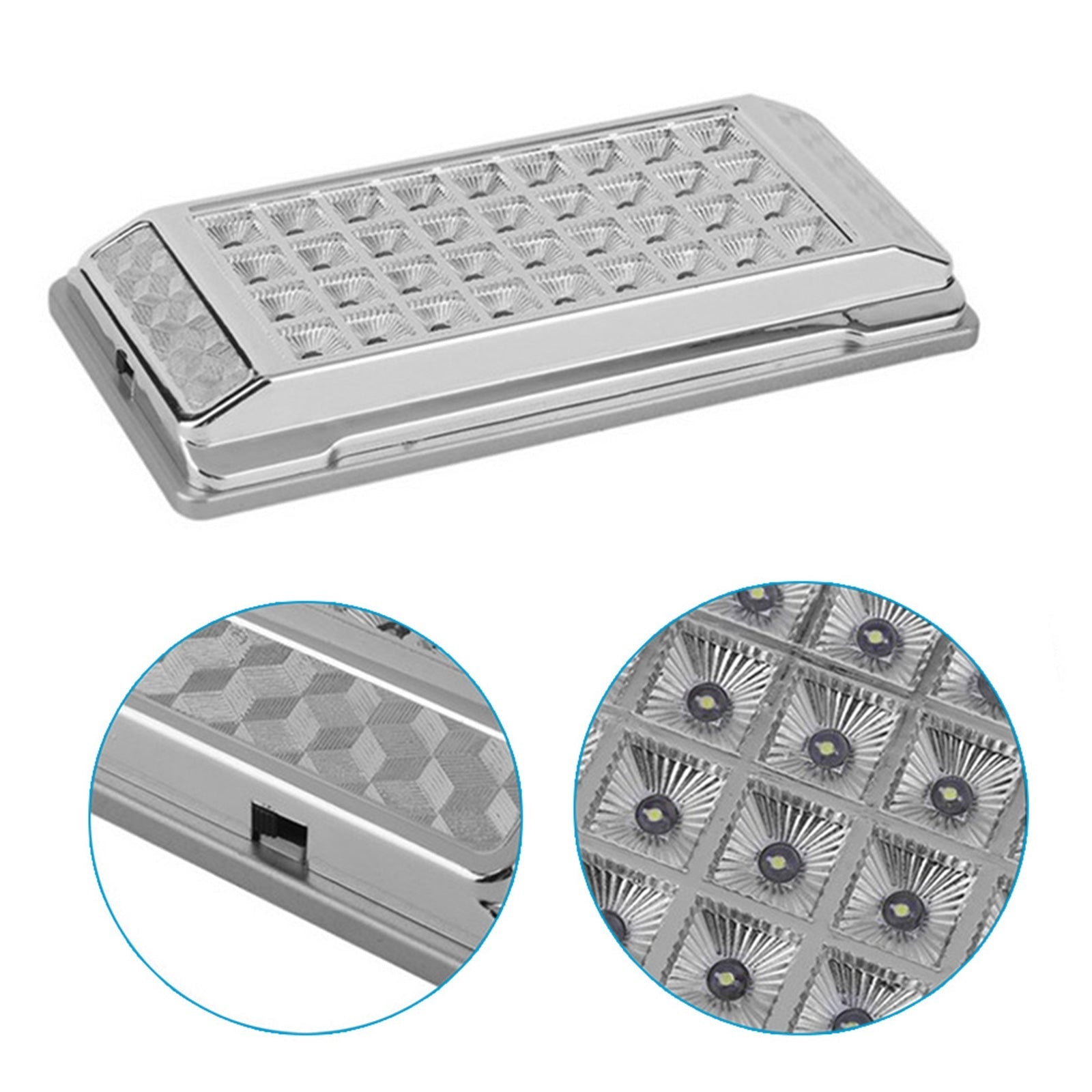 2x 12V LED Downlight Cabin Ceiling Lamp Suitable For Boat, Camper, Trailer, RV & Caravan - Frazy's Auto Parts