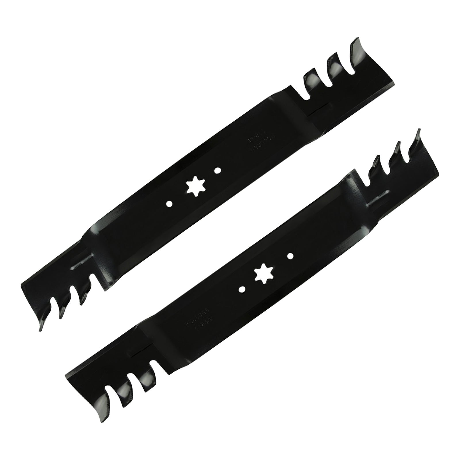 2x 42inch Blade Suitable for MTD and Cub Cadet ZTR RZT42 Gator Type Toothed Mulching - Frazy's Auto Parts