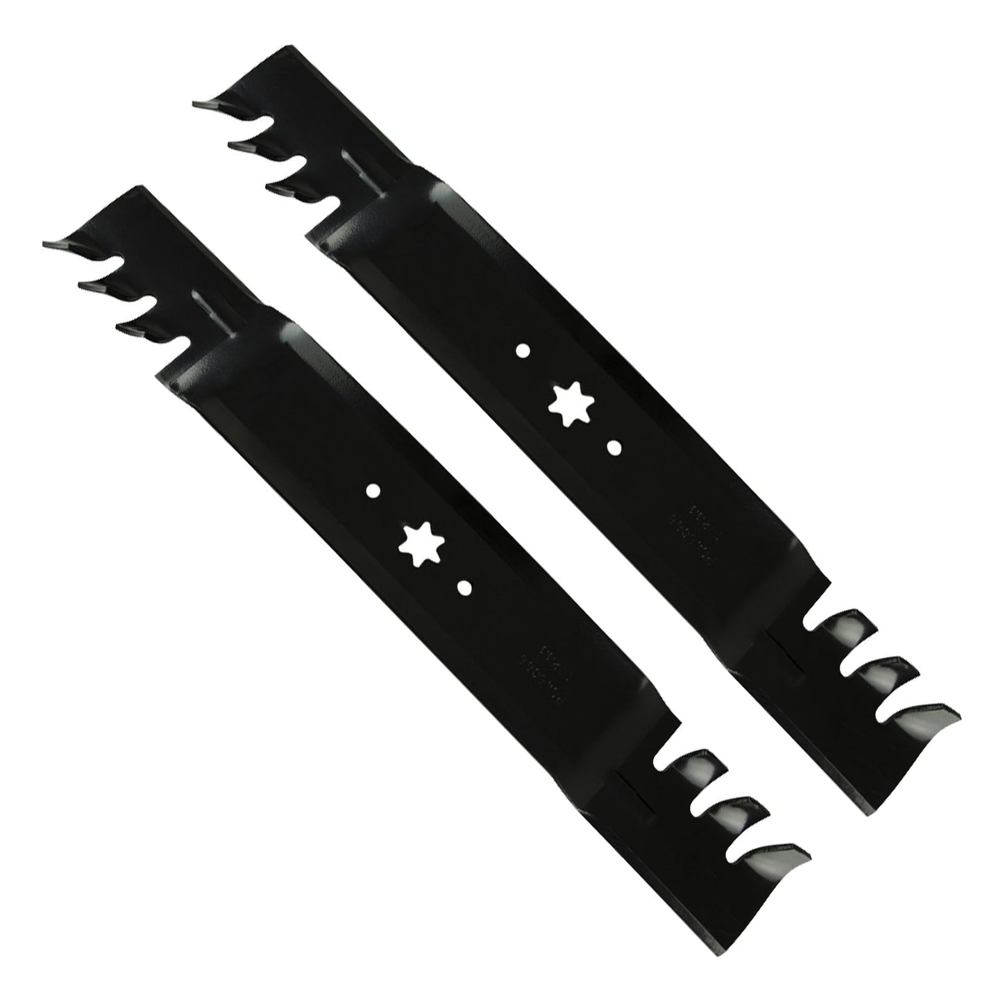 2x 42inch Blade Suitable for MTD and Cub Cadet ZTR RZT42 Gator Type Toothed Mulching - Frazy's Auto Parts