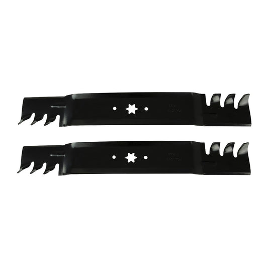 2x 42inch Blade Suitable for MTD and Cub Cadet ZTR RZT42 Gator Type Toothed Mulching - Frazy's Auto Parts
