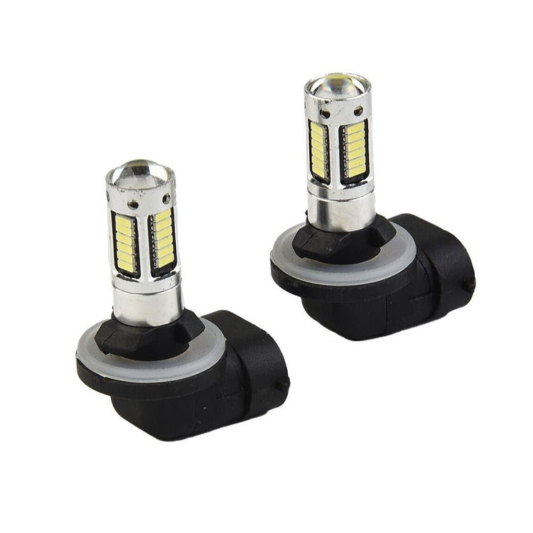 2x 881 H27 30W 6000K White LED Car SUV Fog Light Bulb DRL Lamp Extremely Bright - Frazy's Auto Parts