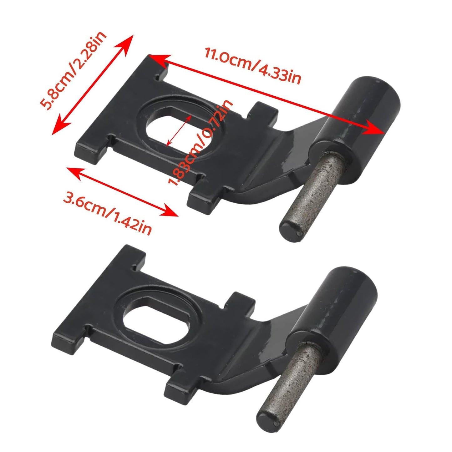 2X Cab Door Hinge Suitable For Bobcat S630 S650 S740 T650 T740 T770 T870 7193725 - Frazy's Auto Parts