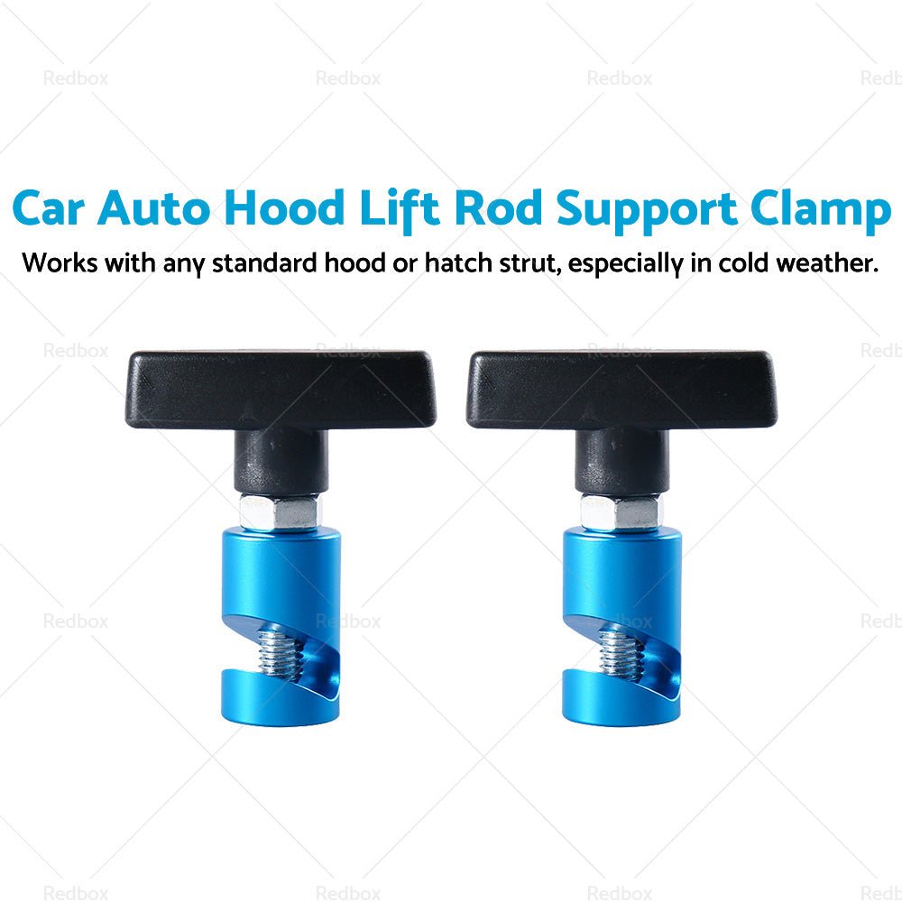 2X Car Auto Hood Lift Rod Support Clamp Shock Prop Strut Stopper Retainer Tool - Frazy's Auto Parts