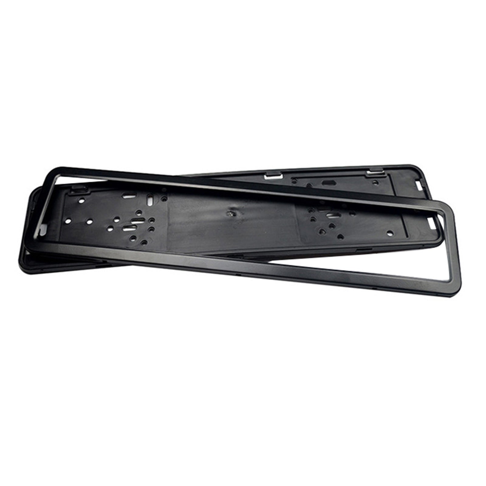 2x European License Plate Cover Frame Holder with Mounting Bracket Suitable For Standard Plates - Frazy's Auto Parts