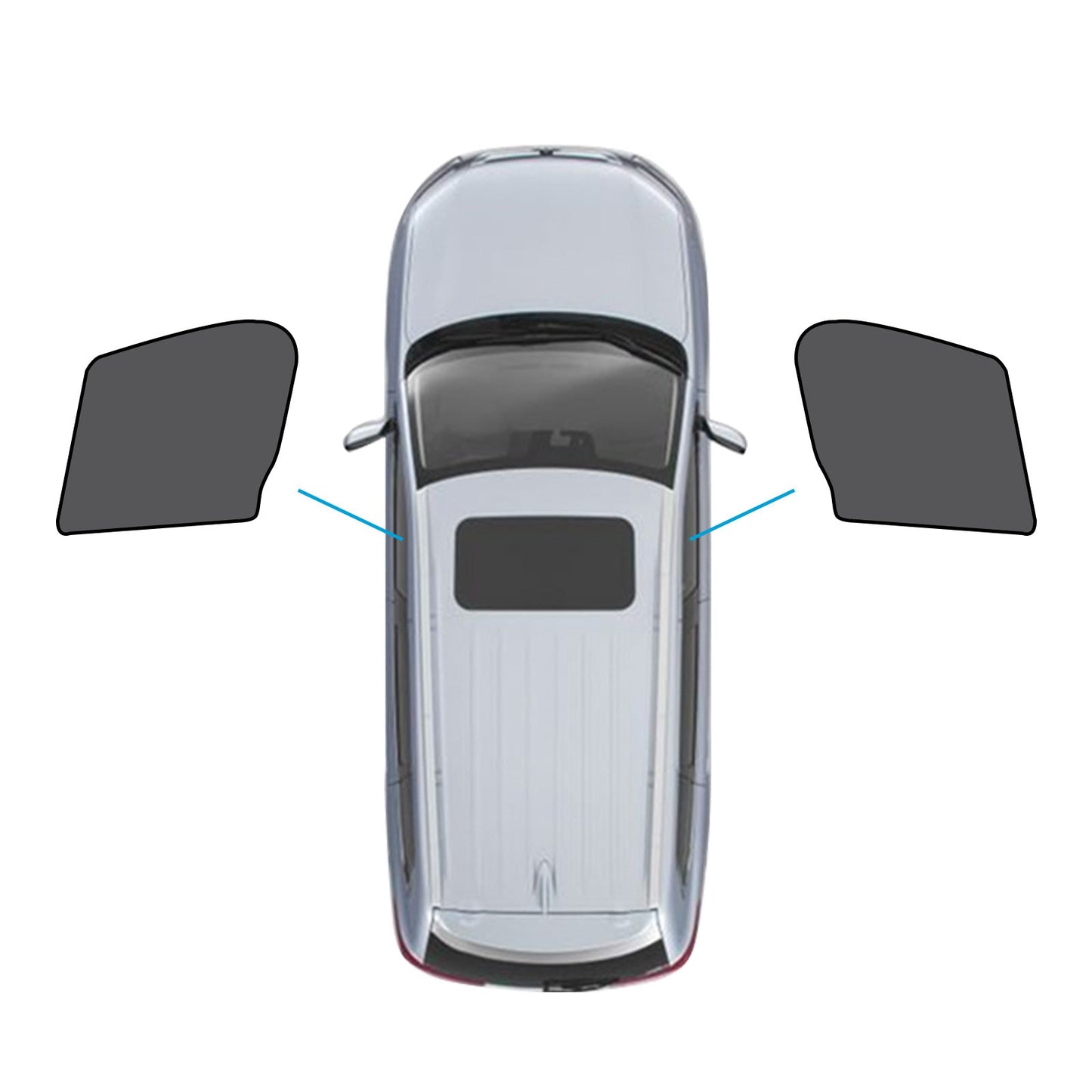 2x Front Car Window Sun Shades Suitable For Mazda CX - 9 2016 - 2025 UV Protection - Frazy's Auto Parts