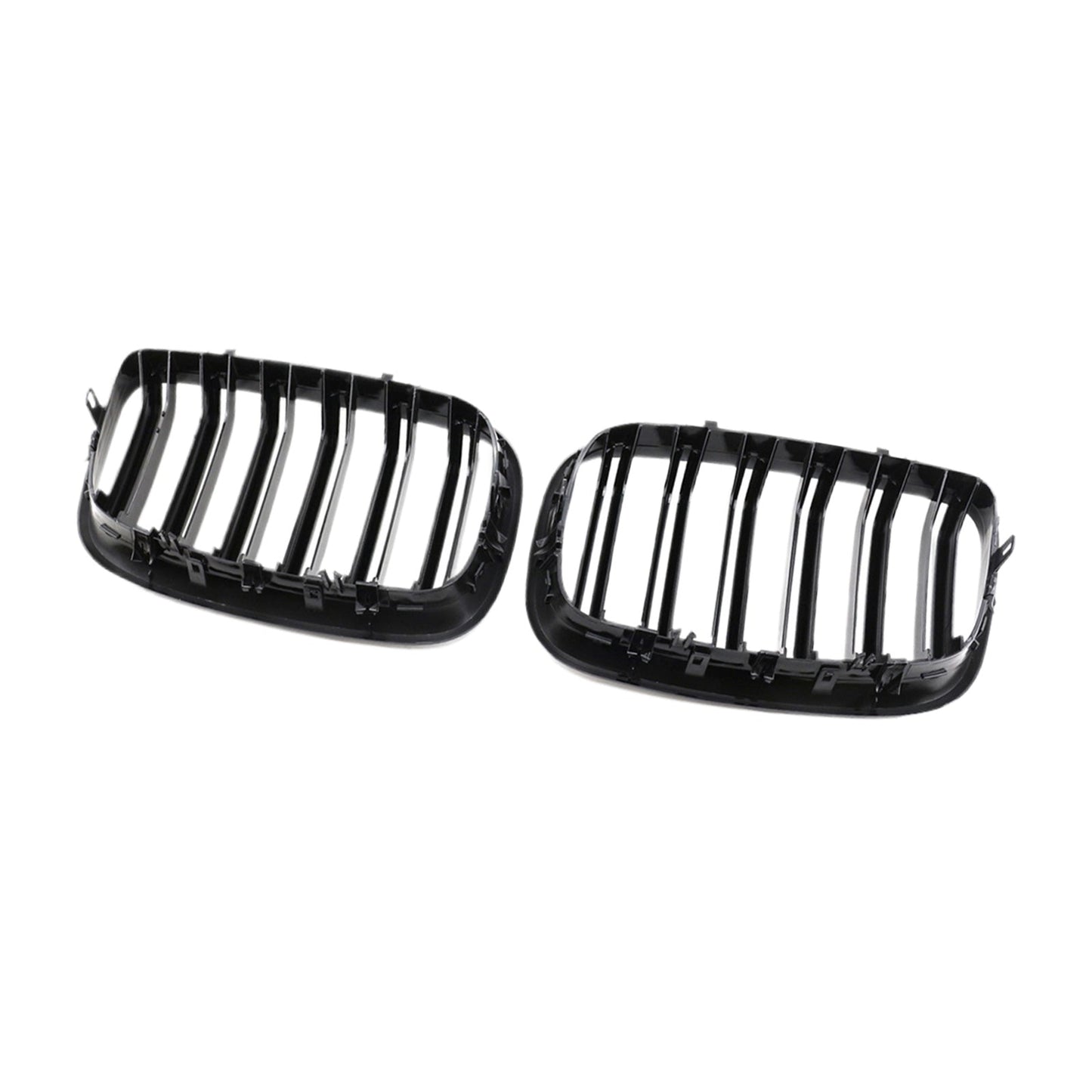 2x Front Grill Grille Gloss Black Suitable For BMW E70 X5 / E71 X6 2007 - 2013 - Frazy's Auto Parts