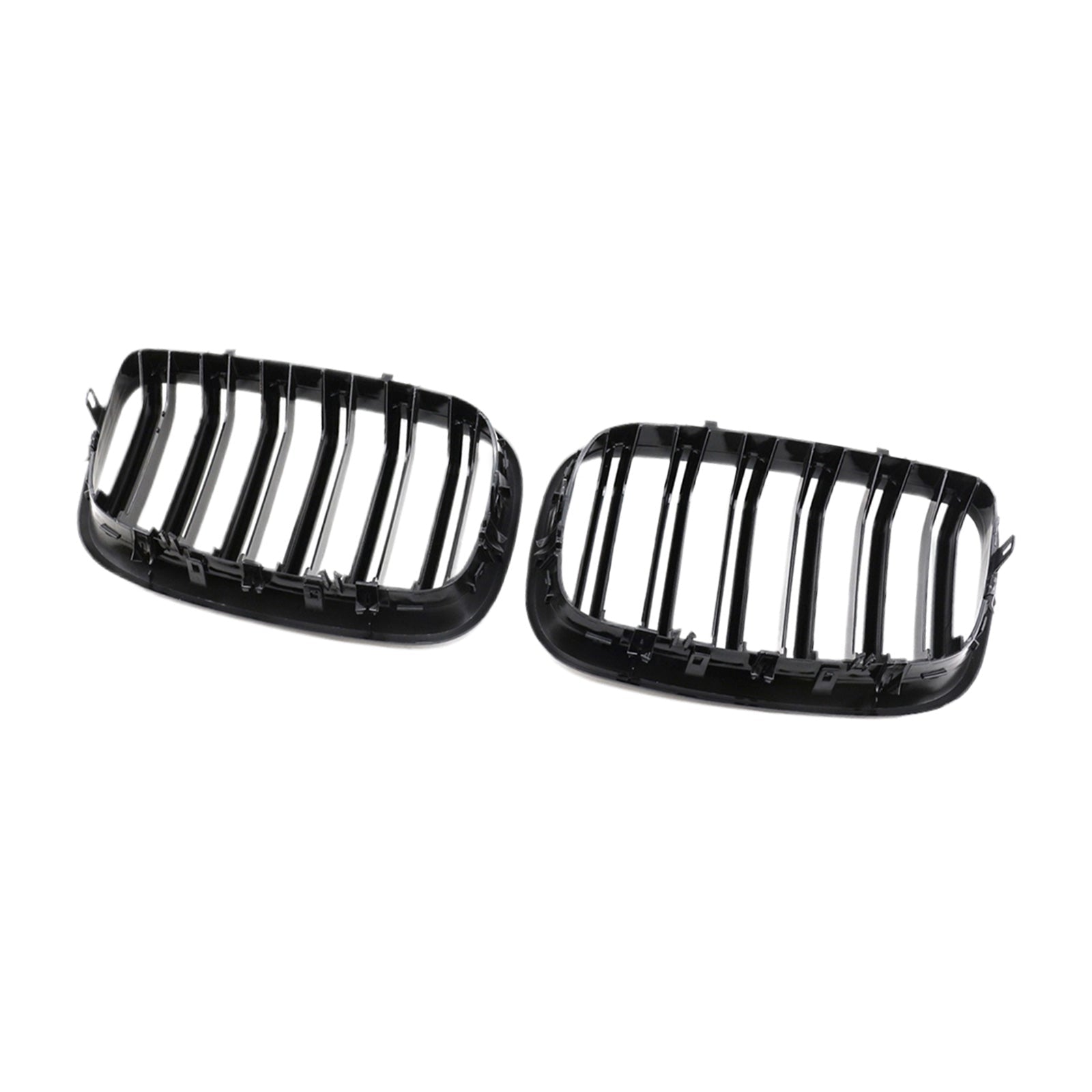 2x Front Grill Grille Gloss Black Suitable For BMW E70 X5 / E71 X6 2007 - 2013 - Frazy's Auto Parts
