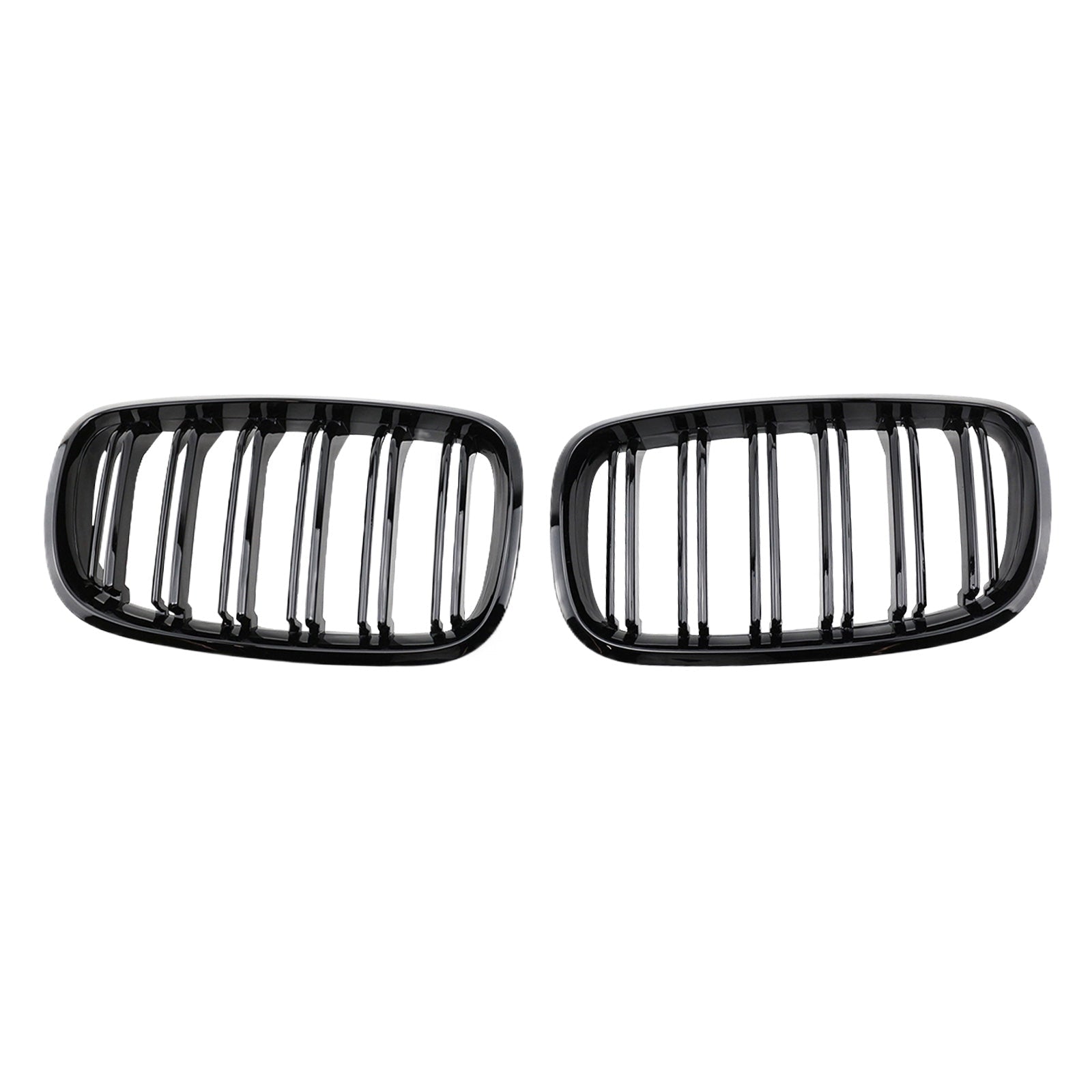 2x Front Grill Grille Gloss Black Suitable For BMW E70 X5 / E71 X6 2007 - 2013 - Frazy's Auto Parts