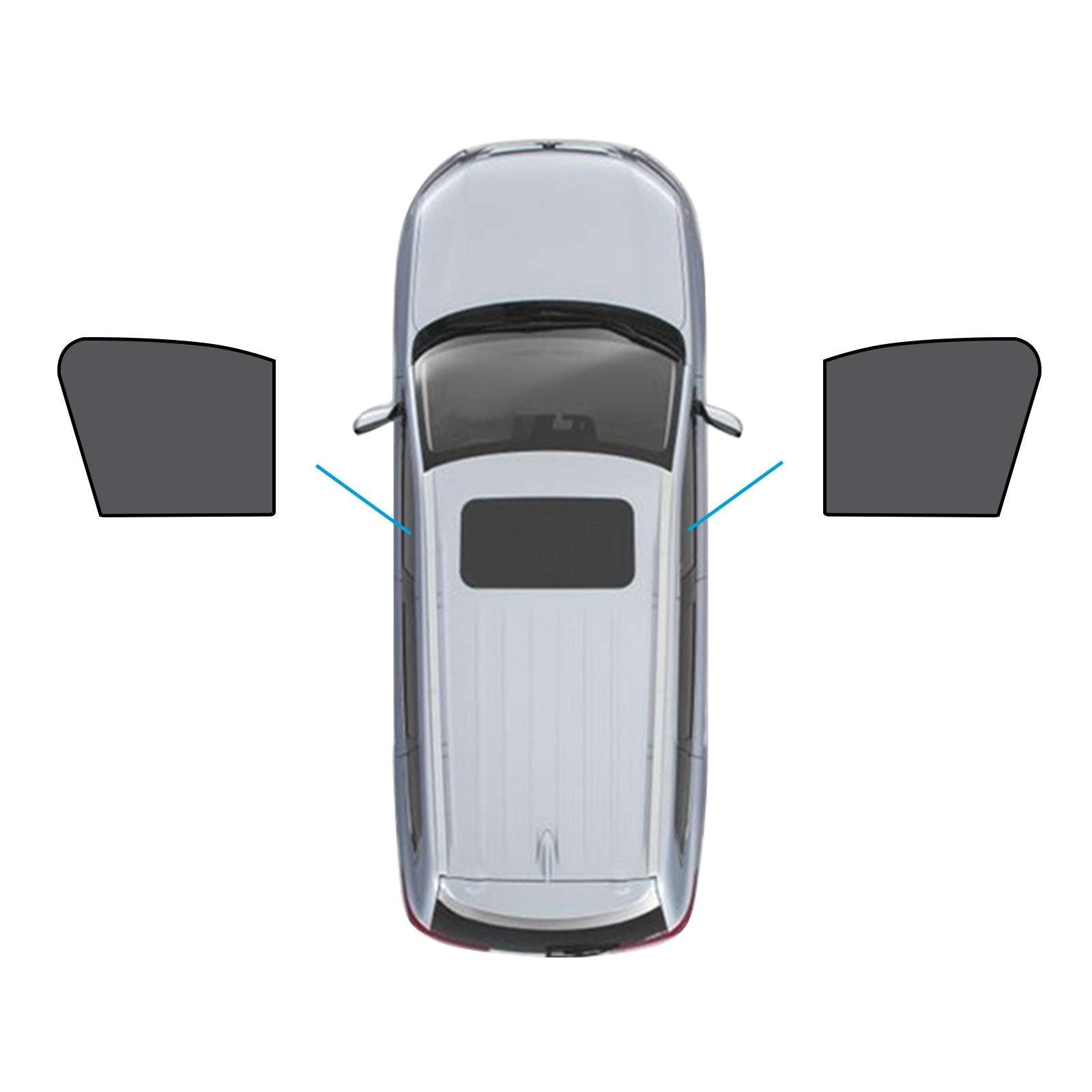 2x Front Magnetic Car Window Sun Shades Suitable For Mazda CX - 3 2015 - On - Frazy's Auto Parts