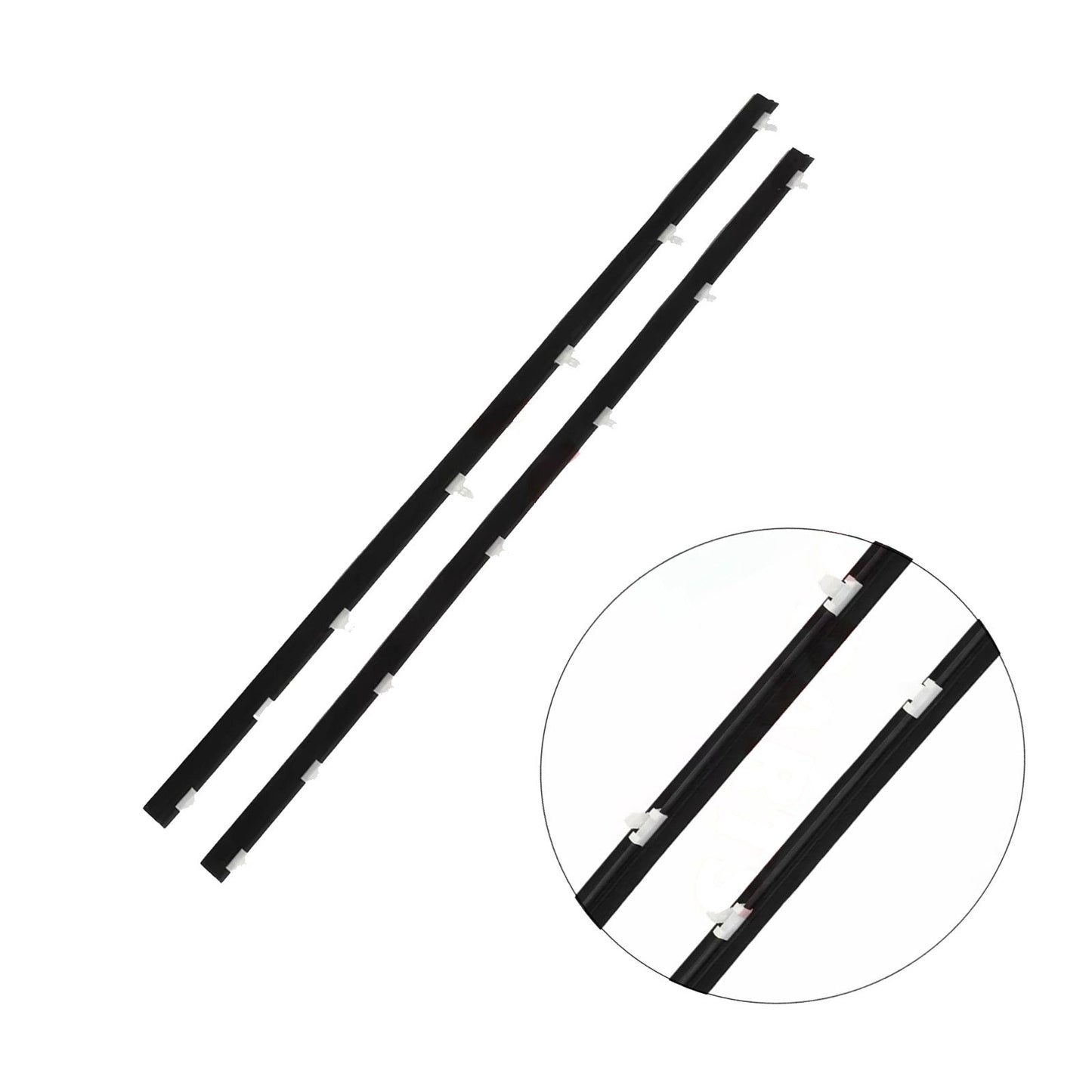 2x Front Outer Door Weatherstrips Suitable For Toyota LandCruiser 70 / 75 / 78 / 79 Series - Frazy's Auto Parts