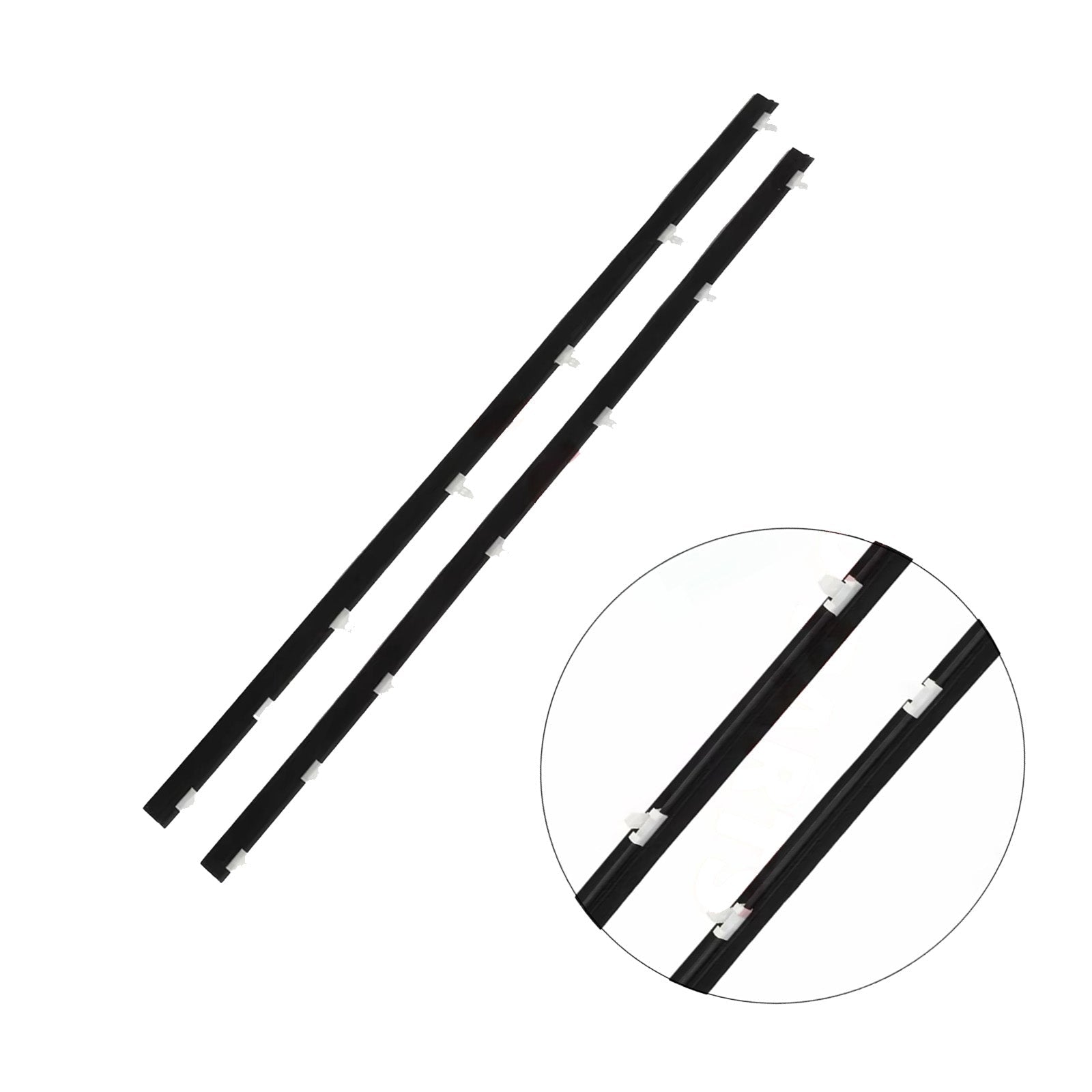 2x Front Outer Door Weatherstrips Suitable For Toyota LandCruiser 70 / 75 / 78 / 79 Series - Frazy's Auto Parts