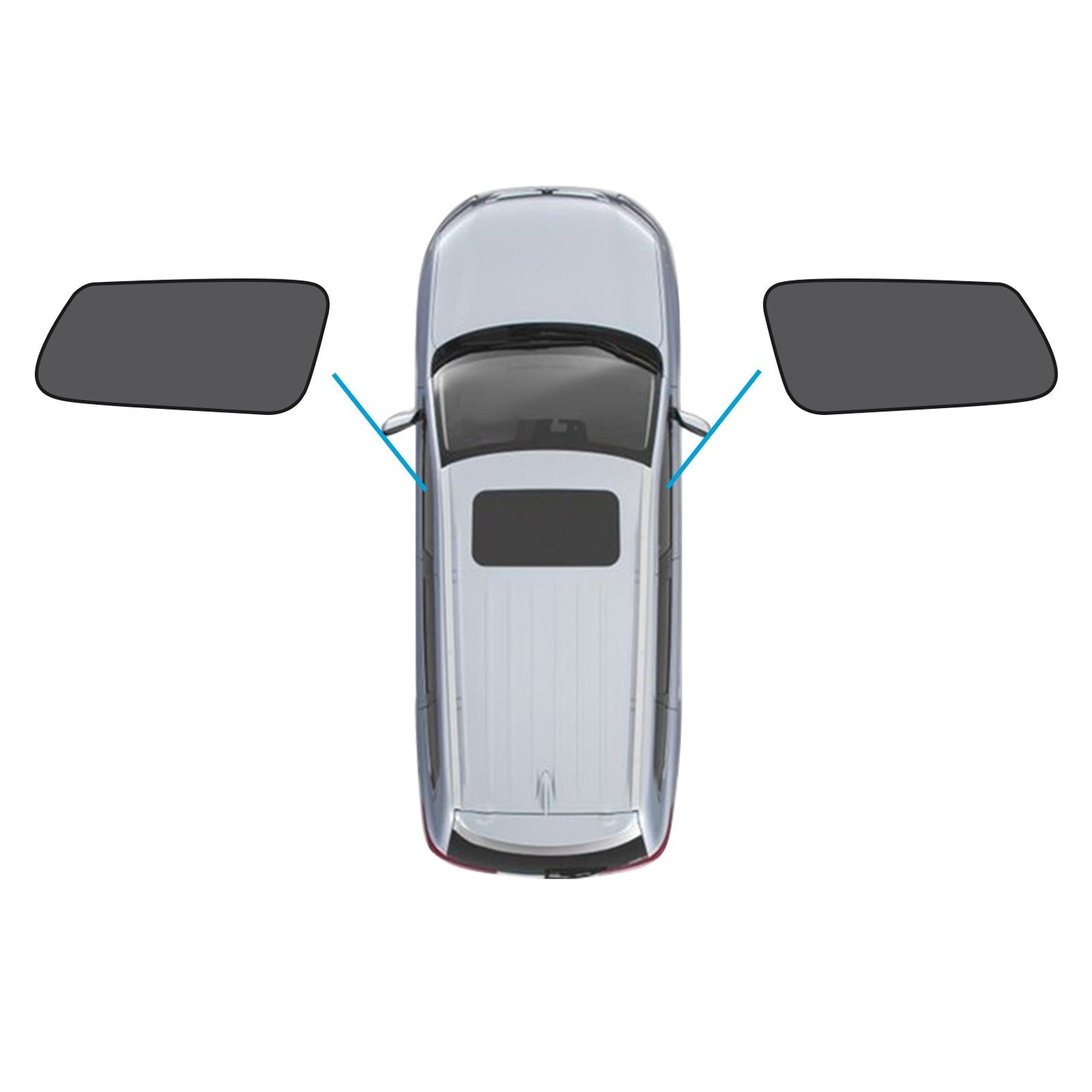 2x Front Window Magnetic Mesh Sunshade Suitable for Kia Carnival YP Series 15 - 20 - Frazy's Auto Parts