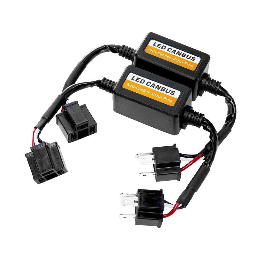 2x H4 LED Headlight Canbus Error Free Anti - Flicker Resistor Canceller Decoder ST - Frazy's Auto Parts